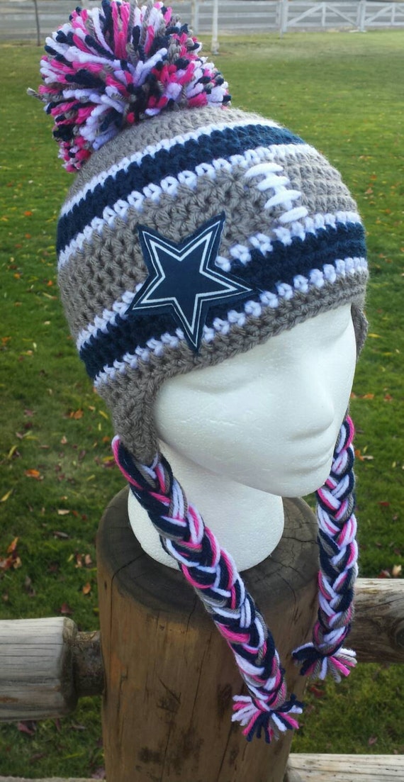 Handmade Dallas Cowboys Inspired Hat Crocheted Football Hat