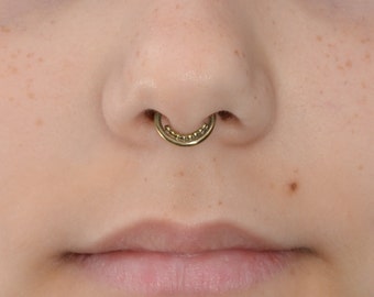 Gold SEPTUM RING / septum jewelry, nose ring hoop, cartilage ring, helix hoop, tragus earring, septum 16g, nipple ring