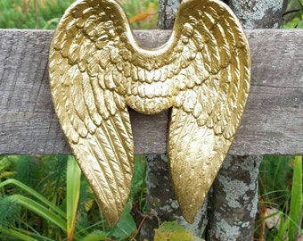 Angel Wings Wall Decor / Angel Wings / Gold Angel Wings / Nursery Wall Decor / SHABBY CHIC Angel Wings / Guardian Angel Decor/ Angel Decor