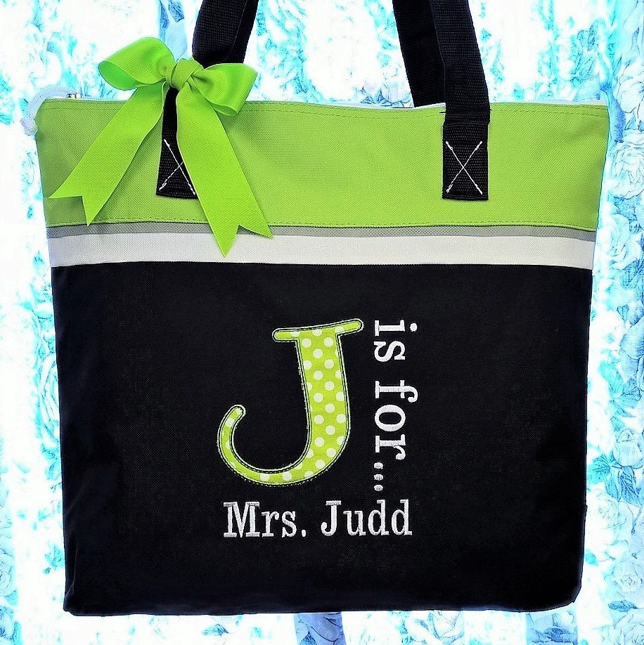 custom teacher tote bags