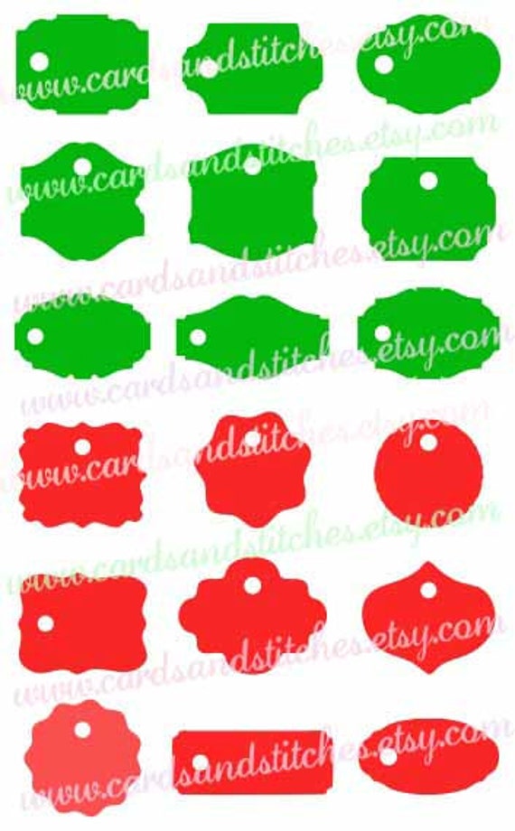 Download Christmas Tags SVG Gift Tags SVG Digital Cutting File
