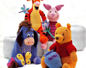 Winnie the Pooh - Tigger- Piglet - Eeyore - Crochet Patterns