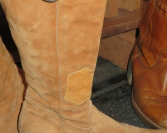 Womens italian vintage suede high end boots sebastiano migliore