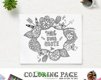 mandala coloring pages quotes - photo #11