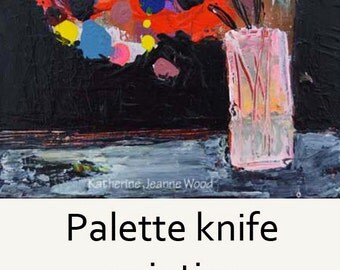 Colorful Acrylic Abstract Art. Flower Painting. Still Life Floral Art Painting. Bouquet Flowers Painting. Kitchen Wall Art Decor - 49