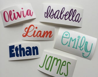 Personalized Name Decal // Vinyl Name Sticker // Name Label