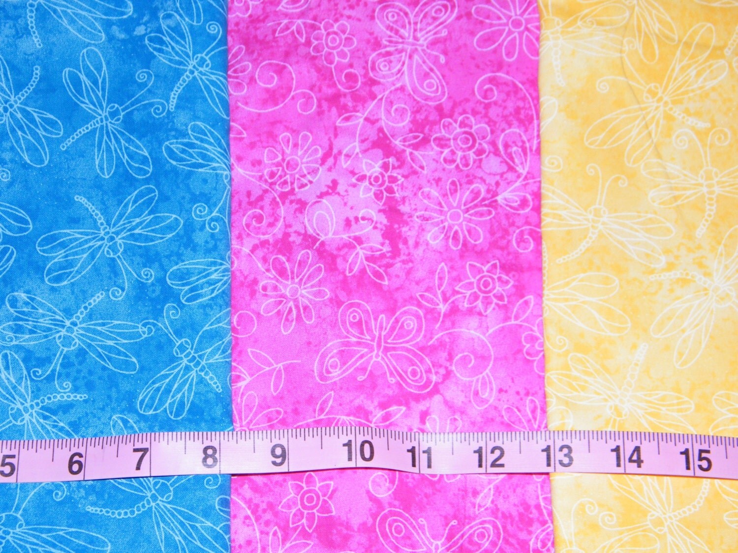5 FQ Bundle Jewel Tone Floral Etched 100 Cotton Quilt Fabric Fat
