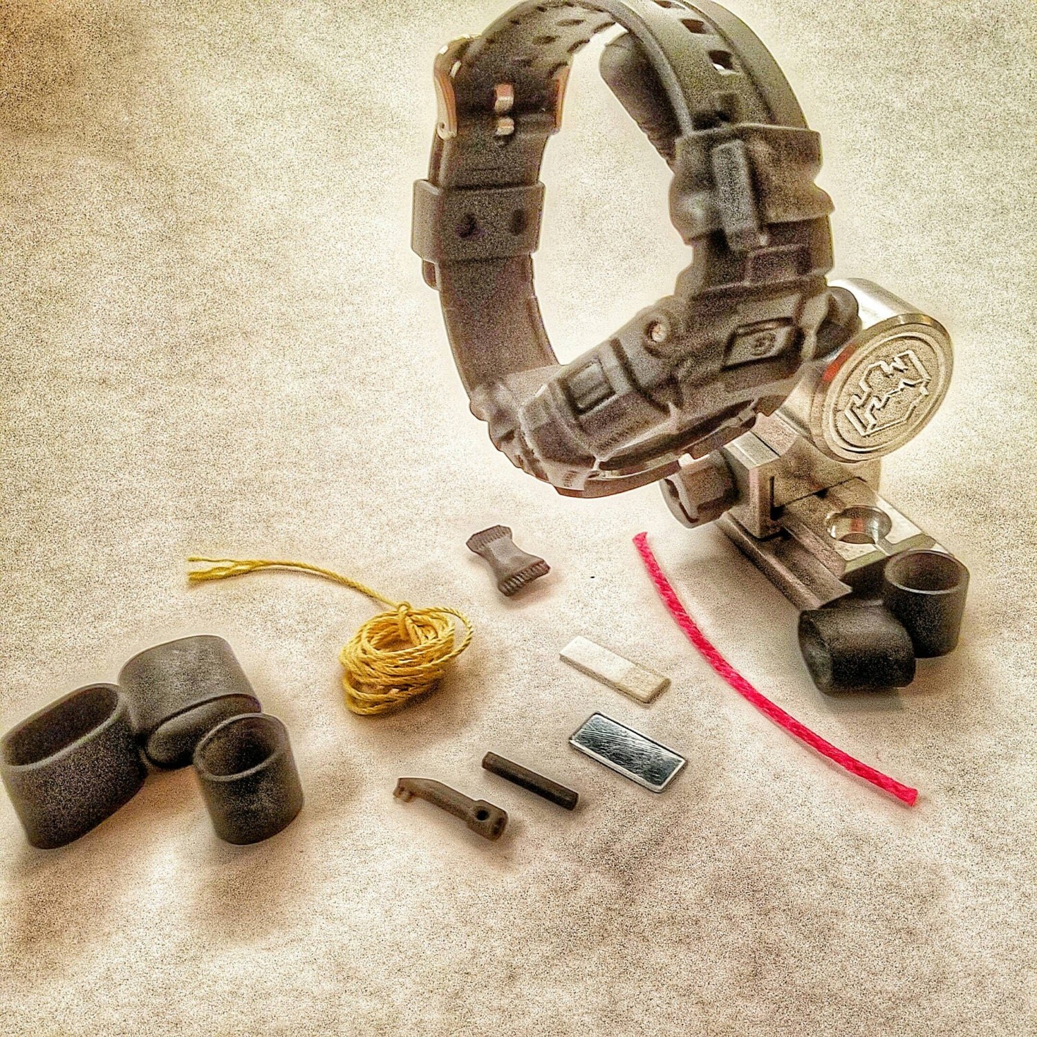 Paracord and Watch Band Kit Survival Tools attach to Wrist