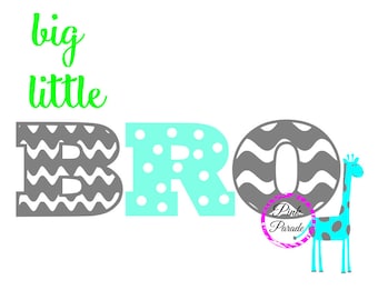 Big Brother Little Brother SVG Cuttable Design File