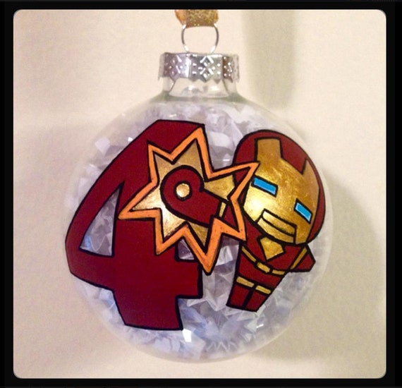 ironman christmas ornament birthday ornaments hand painted ironman christmas ornament birthday ornaments hand painted