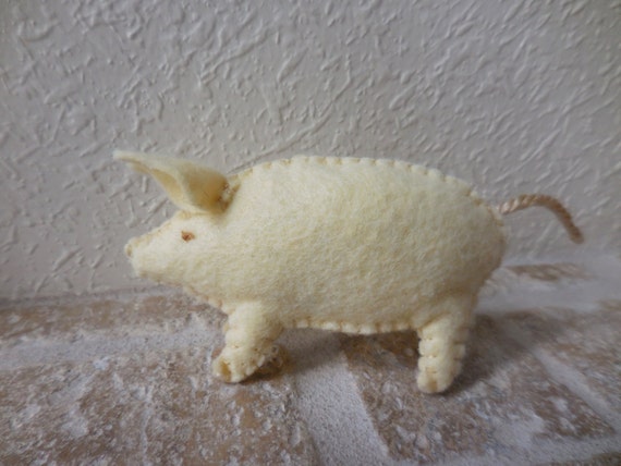 small stuffed pig