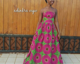 Beema African Prom Dress/ Ankara Dress / Ankara Gown/ African Print Dress/ African Fashion/ Ankara Prints/ Prom
