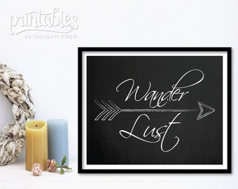 Wanderlust wall art | Etsy