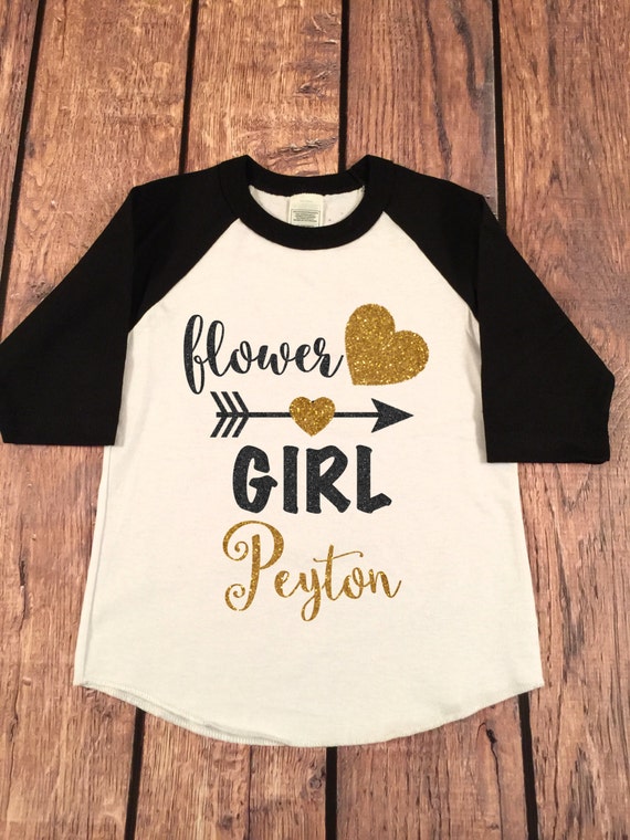 Flower Girl Shirt Flower Girl name shirt personalized flower