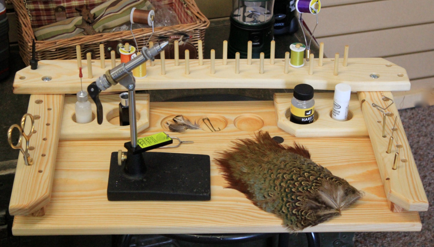 Fly Tying Station by VintageOutdoorsmen on Etsy