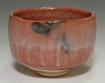 RAKU CHAWAN Original Japanese Kyo Pottery Tea Ceremony Bowl #1406