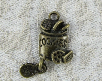 Set of (8) Bronze Cookie Jar Charms, 8 per package FOD011BZ