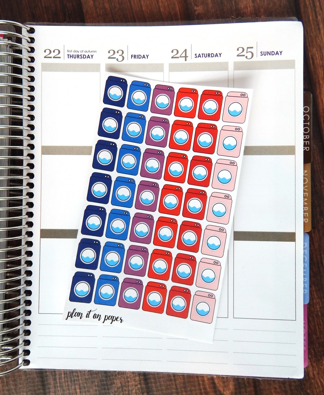 Washing Machine Stickers // 42 Washer Sticker // Laundry Day