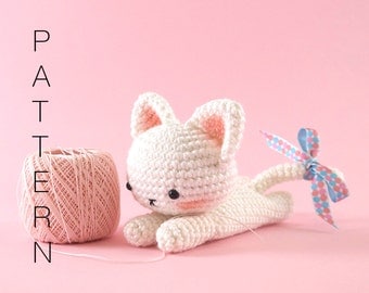 Amigurumi crochet cat PATTERN ONLY (English)