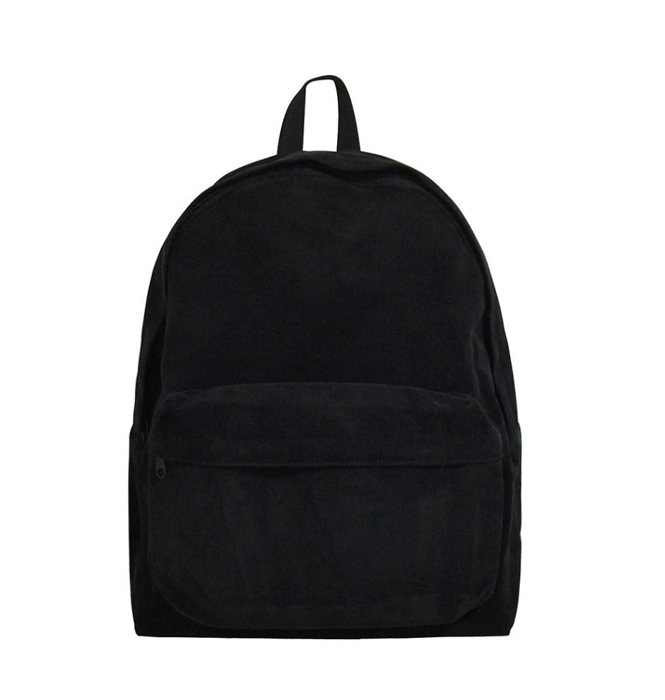 Black Backpack With Cords IUCN Water