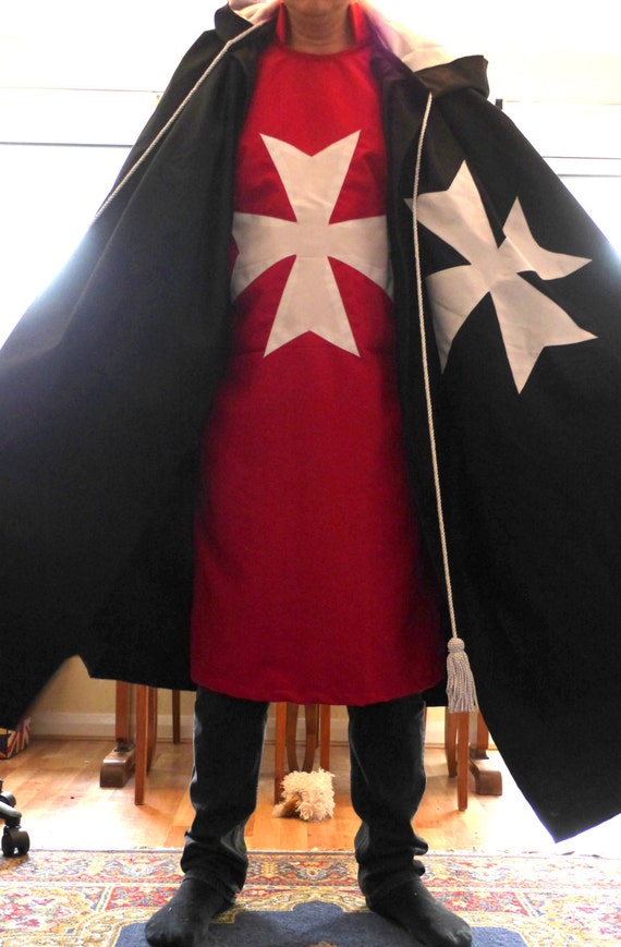 Knights Templar Black Robe Knights Templar Cloak