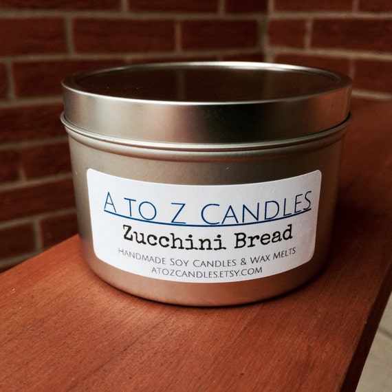 No. 894 ZUCCHINI BREAD Natural Soy Candle 2 oz 4 by AtoZCandles