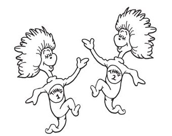 Thing 1 And Thing 2 Coloring Pages 9