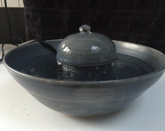 Made to Order Pet Water Fountain-Pottery Wheel Thrown Handmade Birthday Present Gift Idea Ceramic Pet Waterer Drinking Fountain Cat