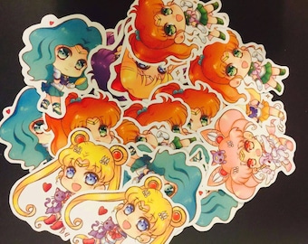 Die Cut Sailor Moon Chibi Stickers