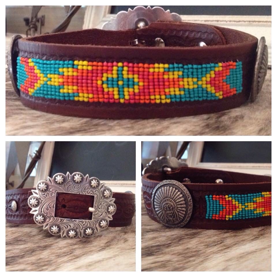 Custom Beaded Dog Collars by DifferentKindaBling on Etsy