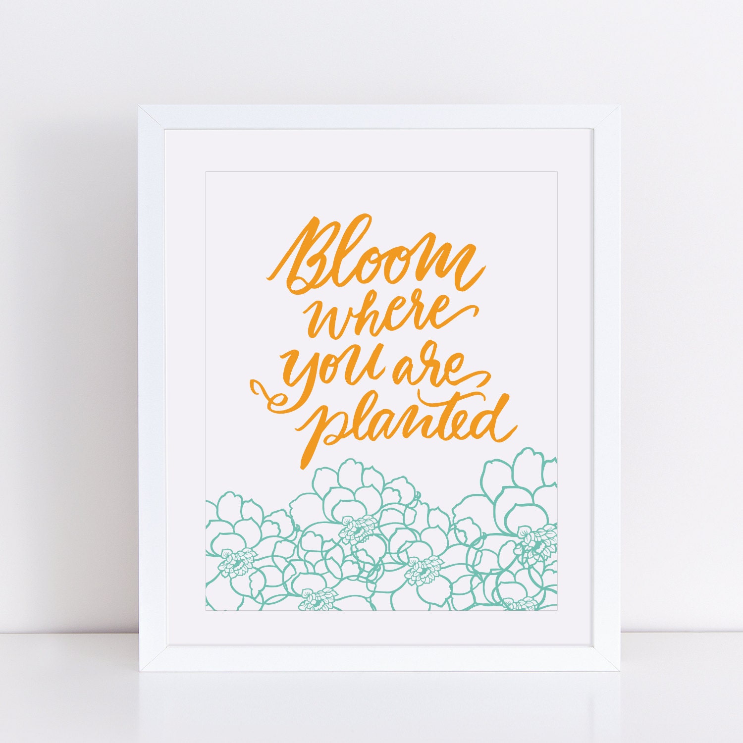 Bloom where you are planted biblical verse art scripture