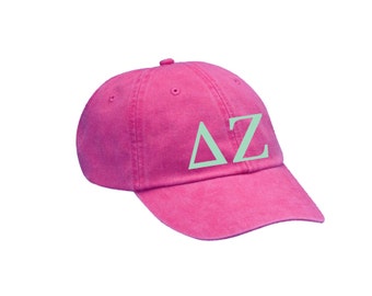 DZ Delta Zeta Letters Hat Choose Your Colors Sorority Hat