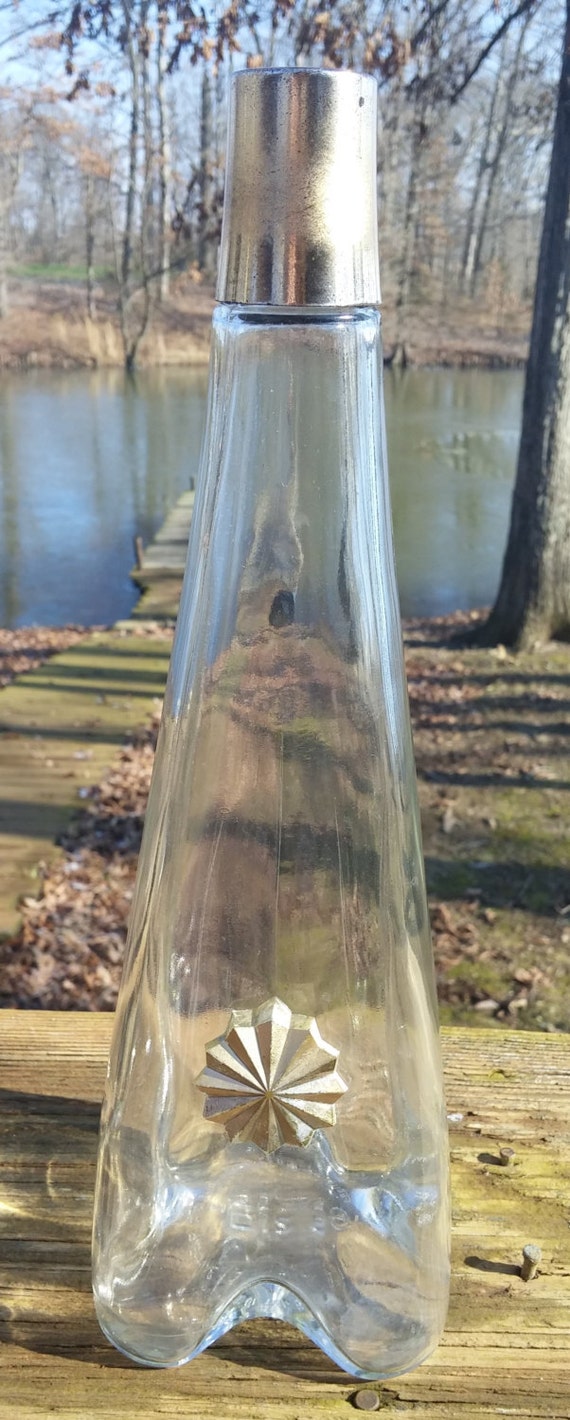 Alcohol Bottle/Decanter Pyramid/Triangular ShapeGold