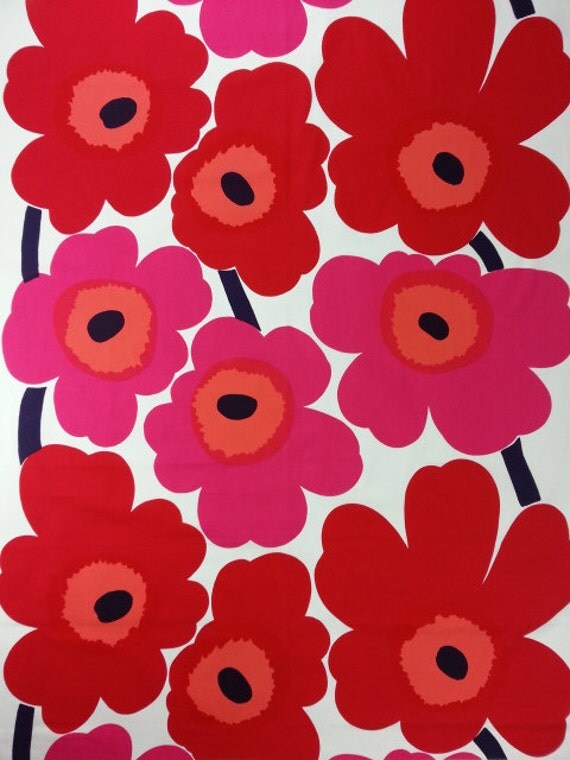 Oilcloth tablecloth Marimekko oilcloth by YulkisHomeDecor on Etsy