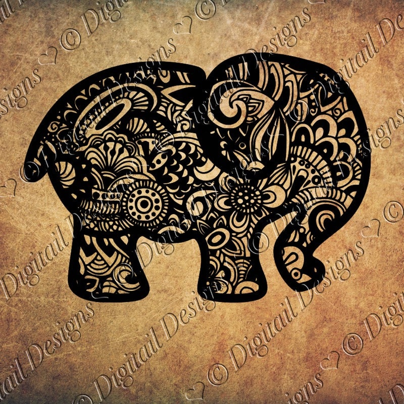 Free Free 290 Zentangle Elephant Svg SVG PNG EPS DXF File