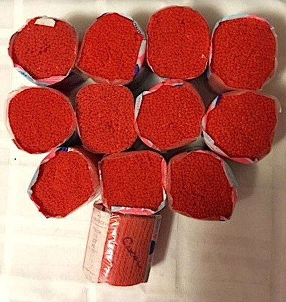 Bernat Craftsman 2.5 inch Latch Hook Rug Yarn WOOL Lot of 12