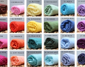 Set of 3 Newborn Cheesecloth Wrap Photography Prop Hand Dyed Pick Your Colors 36" x 54" Grade 50