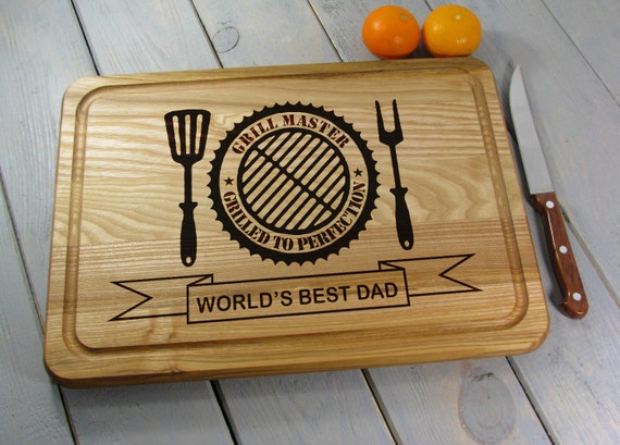 Fathers Day Grilling Grill Master Cutting Board Dad Gifts