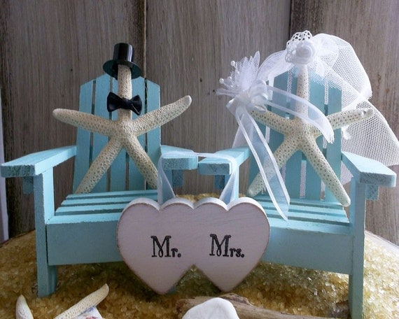 Adirondack Chair Beach Wedding Cake Topper Beach Wedding