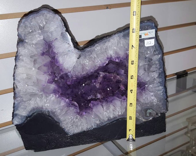 Amethyst Cathedral 10" tall × 8" wide- Geode from Brazil- Amethyst Geode \ Amethyst \ Raw Amethyst \ Amethyst Crystal \ Amethyst Cluster