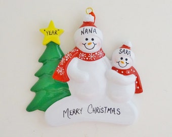 Personalized Christmas Ornament for Grandma - Nana - Mimi - From Grandchild - Grandma Gift - Nana Gift