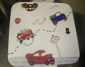 Child's Table & Chair Set CARS AND TRUCKS!