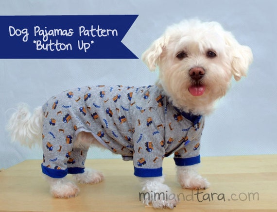 Dog Pajamas Pattern size XL