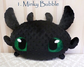 toothless plush pillow