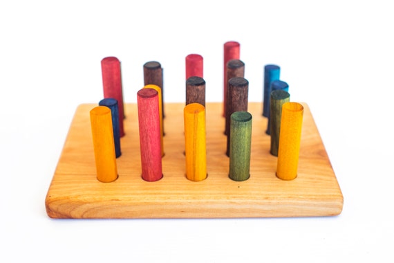 Toddler Gift, Gift for Toddler, Birthday Gift for Toddler, Wooden Sticks Toy, Natural, Montessori Toy, Toddler Christmas Gift, Kids Christma