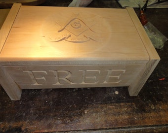 Masonic Free Mason Box 9.5x13 Great for Gifts, Simply Beautiful.