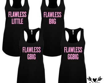 big and little, sorority shirts, flawless little, flawless big,big little shirts, big little reveal(non-glitter)