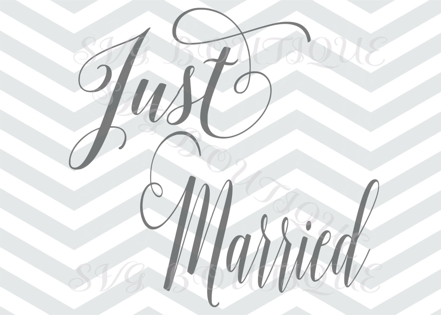 Download Just Married SVG Wedding Svg File Bride Word Overlay Iron