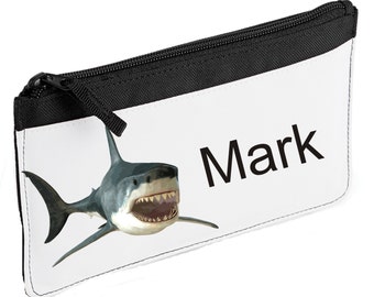 Personalised Shark Pencil Case