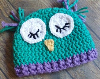 Baby owl hat, newborn owl hat, owl photo prop, crochet owl hat, crochet owl, crochet baby owl, crochet baby owl hat, baby owl